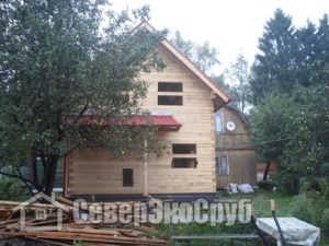 Дом из бруса построенный компанией СеверЭкоСруб, Московская область, Чеховский район